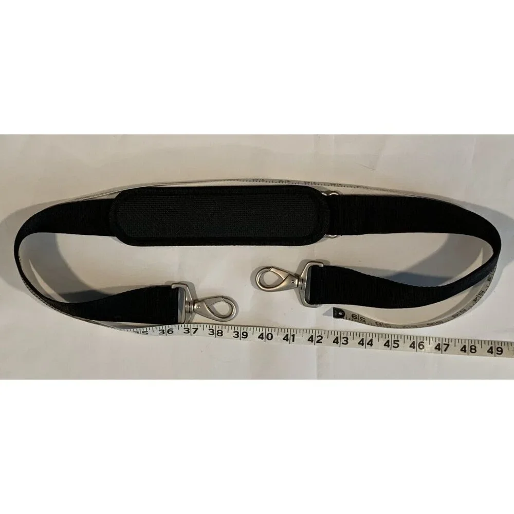 Eddie Bauer Black Nylon Laptop Bag Adjustable Strap Multiple Compartments Padded
